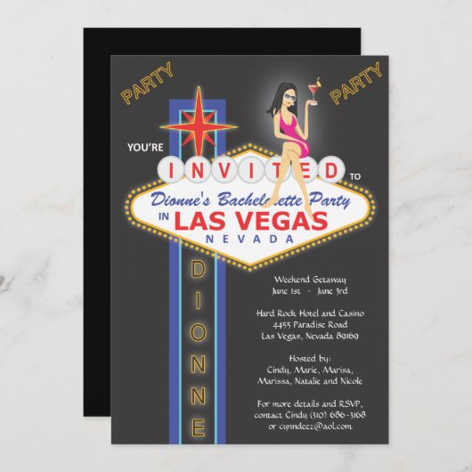 カスタム_ディオンヌガールズナイトアウト 招待状 (正面/裏面)