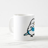 カスタム デブインコのブルーさん コーヒーマグカップ (正面左)