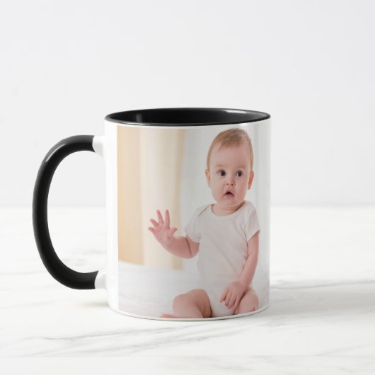 カスタム デュアル カラー 母の日 マグカップ - 2 枚の写真 (左)