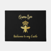カスタム·トゥ·マイ·キャッスル·クイーン·ビー·ラグおもしろい ドアマット (正面)