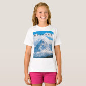 カスタム トップス Tシャツ 白色 女の子用Tシャツ (正面フル)