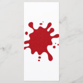 カスタム トマト レッド スプラッシュ メニュー テンプレート (正面)