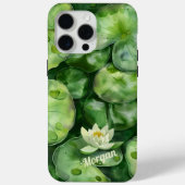 カスタム トランキル ウォーターカラー 池 | ロータス アート ギフト Case-Mate iPhoneケース (裏面)