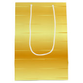 カスタム トレンディー ゴールド ルック エレガント モダン テンプレート ミディアムペーパーバッグ (裏面)