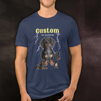 カスタム トレンディー 海賊版風 パーソナライズド 犬の写真 90年代 トライブレンドTシャツ