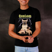 カスタム トレンディー 海賊版風 パーソナライズド 犬の写真 90年代 トライブレンドTシャツ
