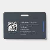 カスタム ドクター ID バッジ テンプレート | 写真 (裏面)