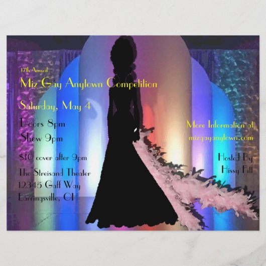 カスタム ドラッグ イベント フライヤー (正面)