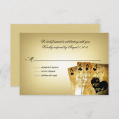 ::カスタム:: ニコール&ジェイソン ラスベガス RSVP (正面/裏面)