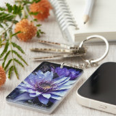 カスタム「ニューブルー」アクリルキーチェーン キーホルダー (正面右)