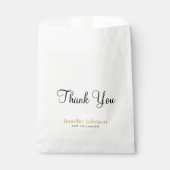 カスタム ネーム テキスト オケージョンにお礼 フェイバーバッグ (正面)