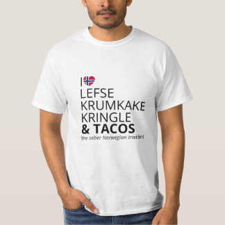 カスタム ノルウェー 国旗 ハート | ノルウェー系アメリカ人 Tシャツ