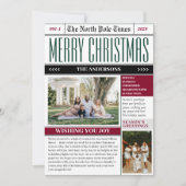 カスタム ノースポール タイムズ 新聞 クリスマス フォト (正面)