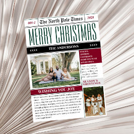 カスタム ノースポール タイムズ 新聞 クリスマス 写真