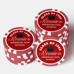 カスタム・ハイスクール同窓会パーティーグッズ ポーカーチップ