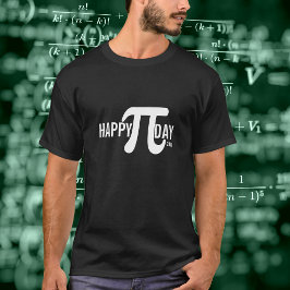 カスタム ハッピーπデー 年付きπシンボル tシャツ