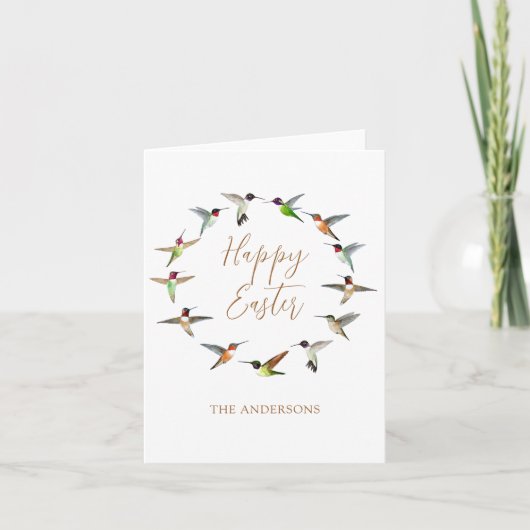 カスタム ハッピーイースター グリーティング カード (正面)