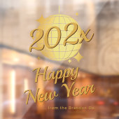 カスタム ハッピー ニューイヤー 2026 ウィンドウ デカール ウィンドウサイン (シート2)