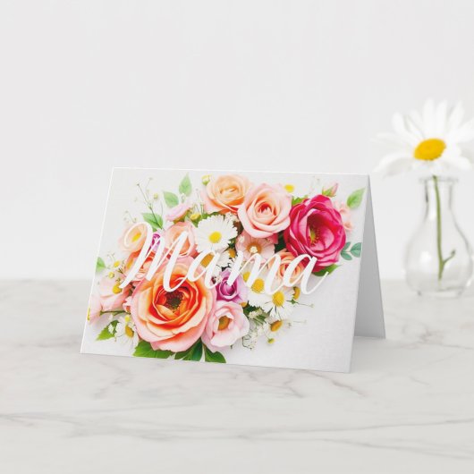 カスタム ハッピー マザーズ デイ カード - 名入れギフト (小さな植物)