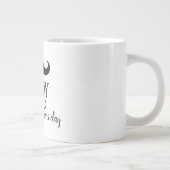 カスタム ハッピー 初めての父の日  ジャンボコーヒーマグカップ (右)
