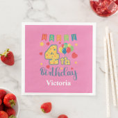カスタム ハッピー 4歳の誕生日パーティー (インサイチュ)