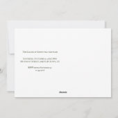 カスタム ハロウィン オールド ファッション インビテーション (裏面)