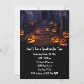 カスタム ハロウィン パーティー 不気味な お化け屋敷  招待状 (裏面)