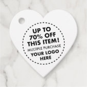 カスタム ハート フェイバータグ 70% オフ まとめ買い 割引 (正面)