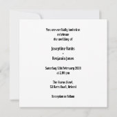 カスタム バイク オートバイ ウェディング 招待状 (裏面)