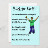 カスタム・バチェラーパーティー!!! 招待状 (正面/裏面)