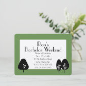 カスタム バチェラー ウィークエンド ワイルダネス インビテーション (スタンド正面)