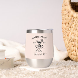 カスタム バチェロレッテ パーティー ブライズメイド ワイン タンブラー