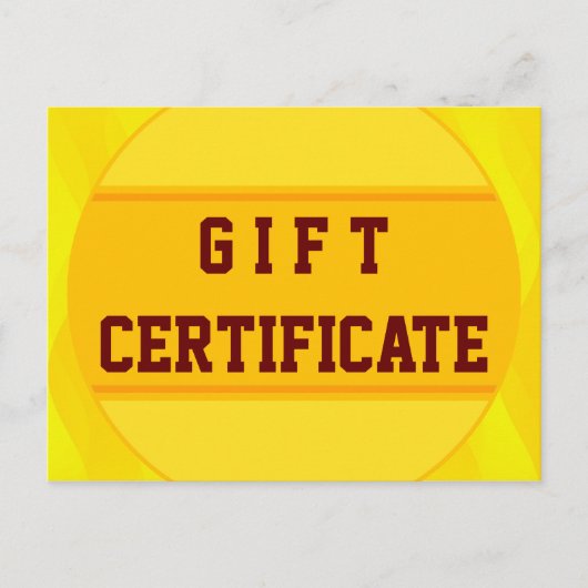 カスタム&バックグラー付きの文字証明書。 ポストカード (正面)