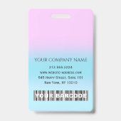 カスタム バーコード 写真付き ID ヘルスケア ナース ドクター バッジ (裏面)