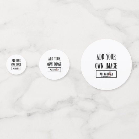 カスタム バースデーパーティー、シャワー、ウェディング、卒業式 コンフェッティ (正面)