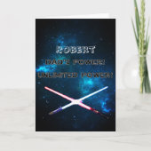 カスタム パパの無限パワー 光る剣 カード (正面)