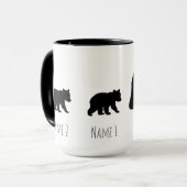 カスタム パパベア コーヒー マグカップ (正面左)