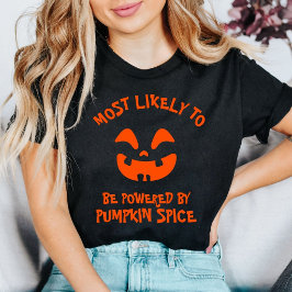 カスタム パンプキンスパイス ハロウィン Tシャツ