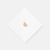 カスタム&パーソナライズされた紙ナプキン | オレンジ スタンダードカクテルナプキン (角)