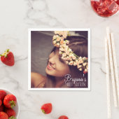 カスタム パーソナライズ フォト 写真 スイート 16 パーティー スタンダードカクテルナプキン (インサイチュ)