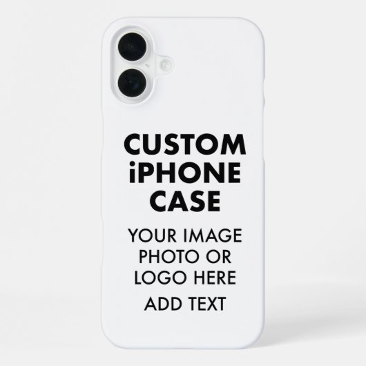 カスタム パーソナライズ iPHONE 16 PLUS BARELY THERE iPhoneケース (裏面)