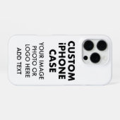 カスタム パーソナライズ iPHONE 16 PRO BARELY THERE iPhoneケース (裏面横)