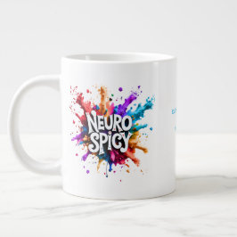 カスタム/パーソナライズ NEUROSPICY ニューロダイバーシティ ジャンボコーヒーマグカップ