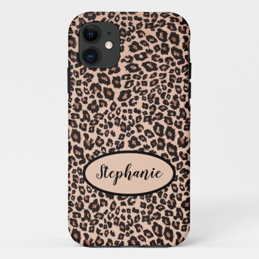 カスタム ヒョウ柄 ケース iPhone Case-Mate iPhoneケース (裏面)