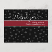 カスタム ビジネス クリスマス 感謝メッセージ ポストカード (正面)