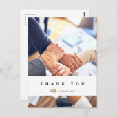 カスタム ビジネス サンクス ポストカード (正面/裏面)