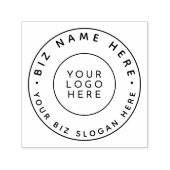 カスタム ビジネス ネーム ロゴ スログン モダン セルフインキングスタンプ (デザイン)