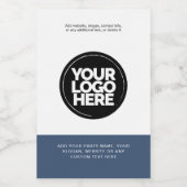 カスタム ビジネス ロゴとテキスト シンプル プロフェッショナル フードラベル (シングルラベル)