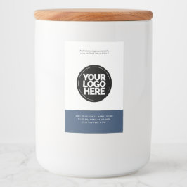 カスタム ビジネス ロゴとテキスト シンプル プロフェッショナル フードラベル