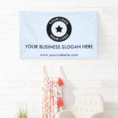 カスタム ビジネス ロゴ スローガン ウェブサイト プロモーション 横断幕 (インサイチュ)